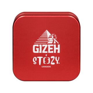 GIZEH x STEEZY Grinder 2-teilig 63mm Rot