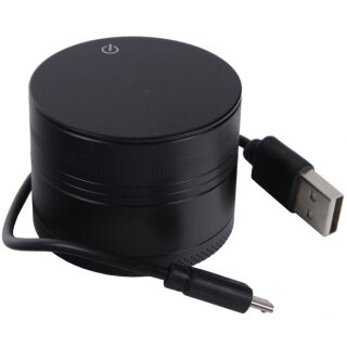 Alu Grinder "USB" 3-teilig 50mm mit Anzünder