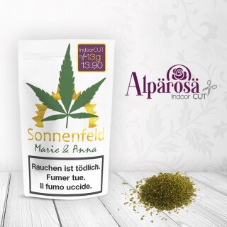 Sonnenfeld CBD - Alpärosä Indoor CUT (CHF 13.90/13g)