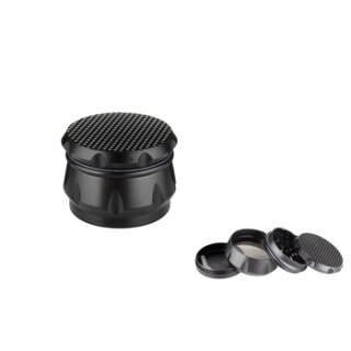 Alu Grinder 4-teilig 63mm Schwarz