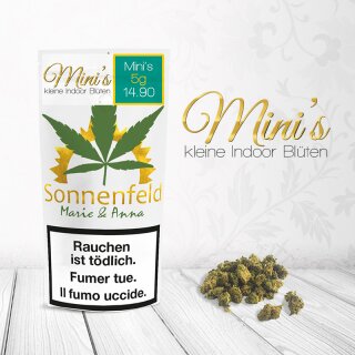 Sonnenfeld CBD - Minis - kleine Blüten (CHF 14.90/5g)