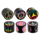 Grinder Alu Peace and Love 4-teilig 50mm