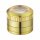 Grinder Gold mit Lupe 4-teilig 50mm